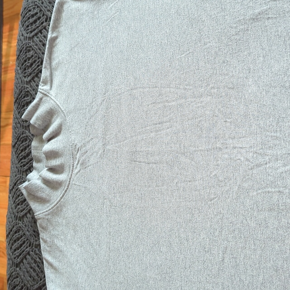 Lands End Mock Cotton Turtle Neck Pullover Top